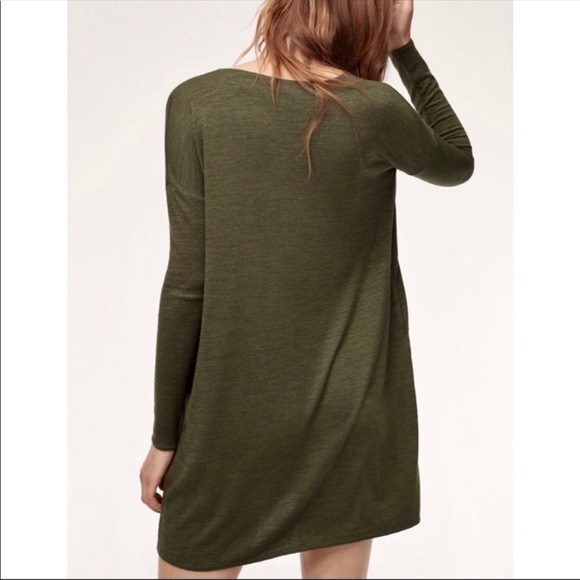Wilfred Free Aritizia Gail Dress in Camo Green - Picture 3 of 7